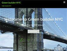 Tablet Screenshot of greenbuildernyc.com